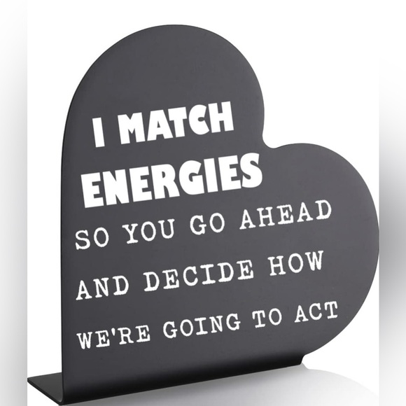 Funny, Heart Shaped Desk Decor, Stainless Steel, Black, Silver - Picture 14 of 17